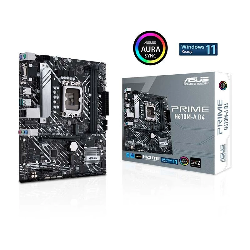 Совместимый Intel ASUS PRIME H610M-A D4 поддерживает процессор 12/13 поколения материнская плата