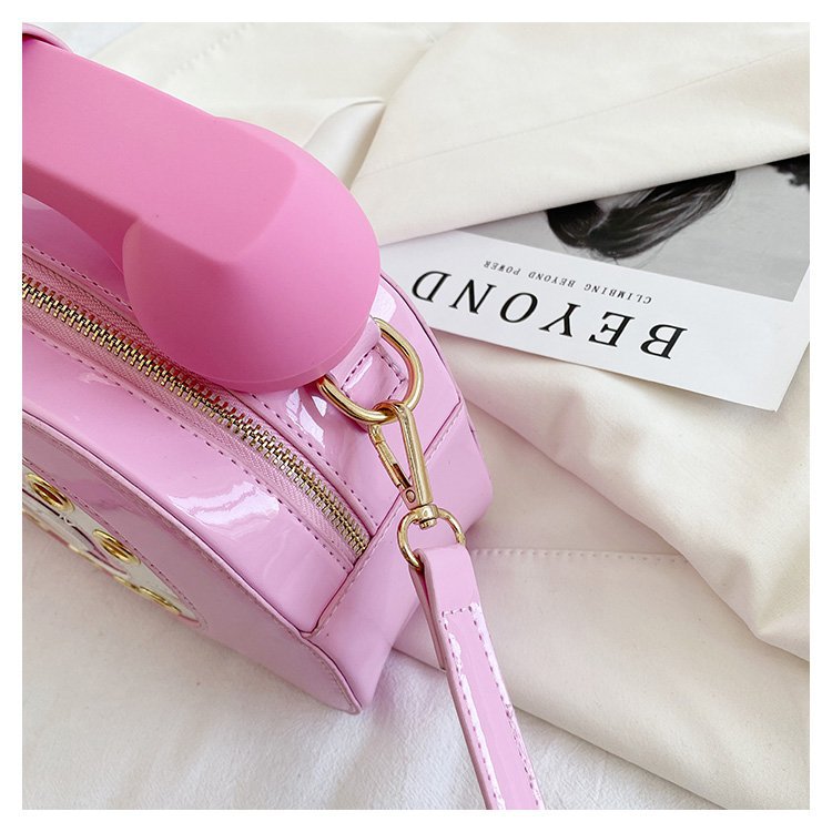 504g Weight Polyester Lining Material Zipper Closure Type Single Shoulder Strap Strap Type Circle Bag Bags Type Pu Leather Material Solid Color Pattern Vintage Style Style Round Shape Rose Red, White, Pink, Purple, Red, Yellow, Black Color Medium Size Medium Pu Leather Vintage Style Circle Bag 23