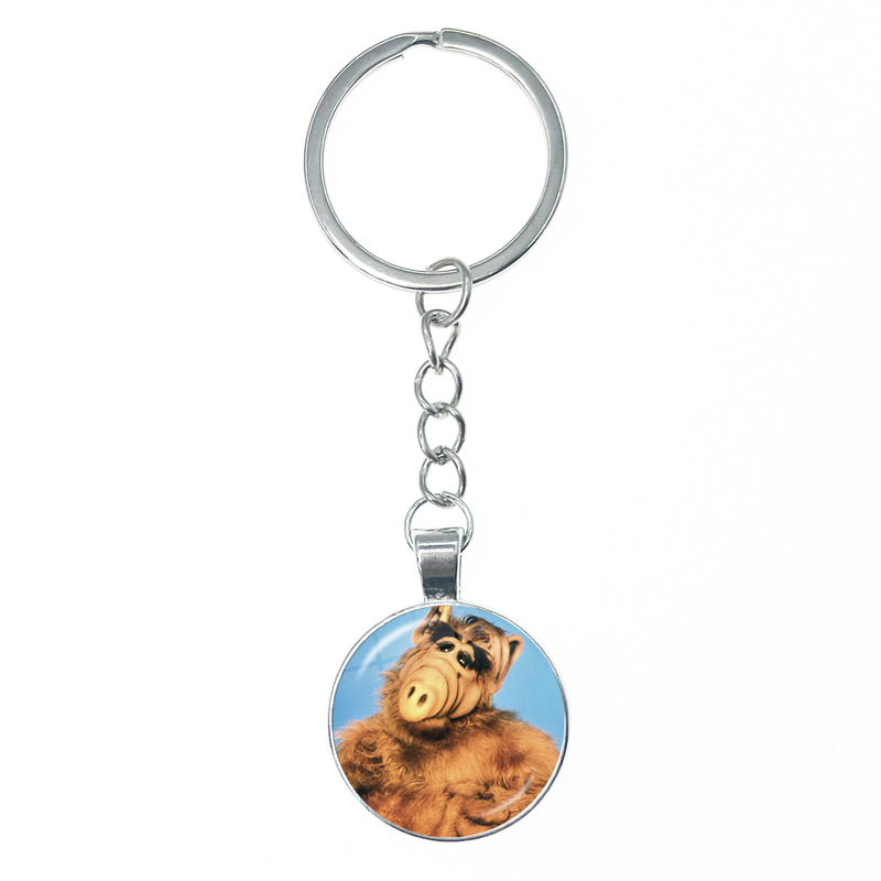 New creative home AFO Alf Time Gem keychain European and American hot selling bag car key pendant New creative home AFO Alf Time Gem keychain European and American hot selling bag car key pendant