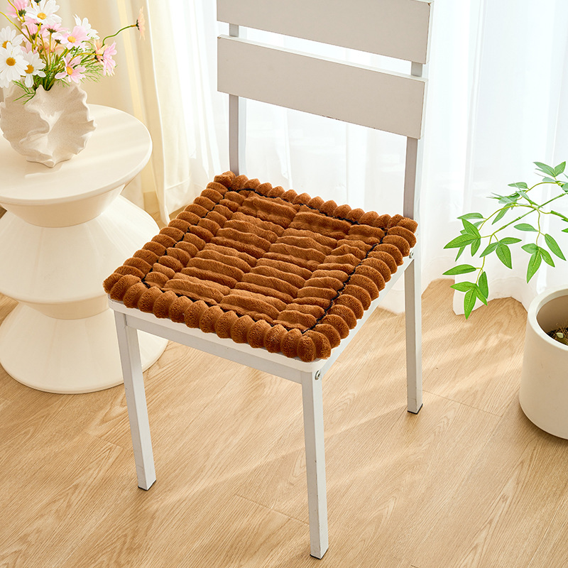 줄무늬의자쿠션-브라운 40*40cm