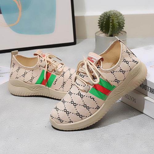Women's Coconut Shoes  Spring, Summer and Autumn New Women's Trendy Shoes Versatile Mesh Shoes Casual Sports Shoes Running Shoes Wholesale