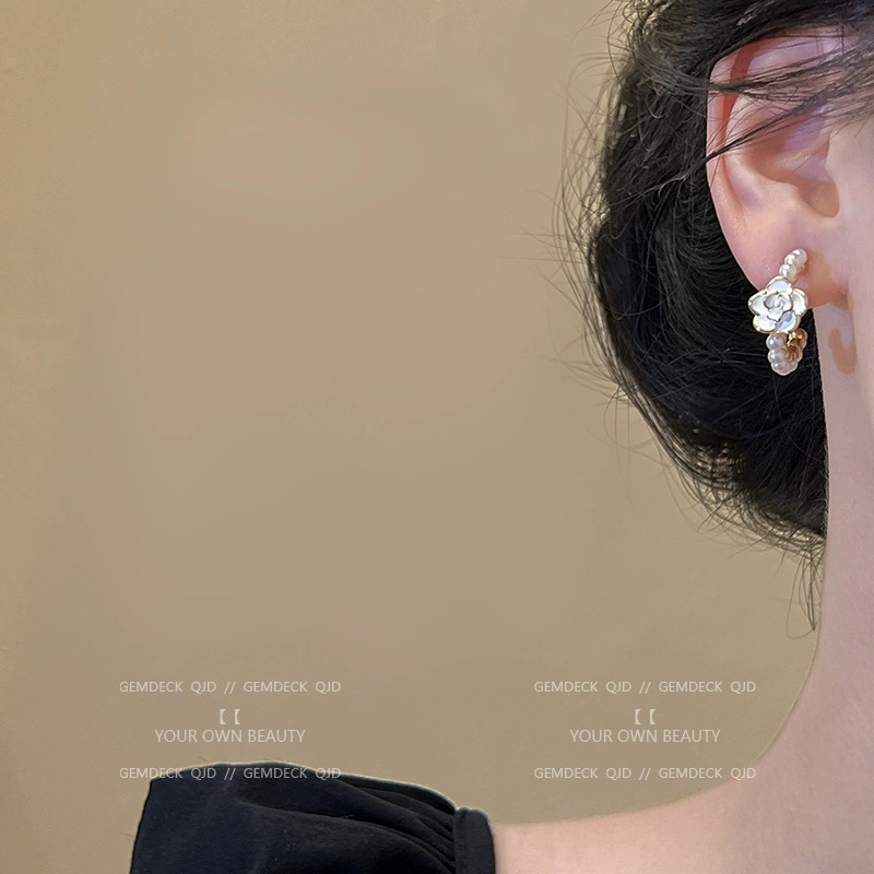 Серебряная игла, горный чай, серьги из жемчуга, серебро 925 образец, коллекция 2022