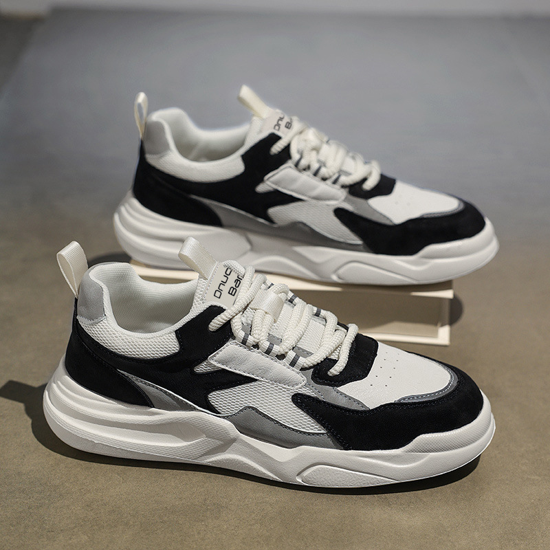 【48小时发货】男鞋时尚2024秋季新款休闲运动鞋子男士百搭潮流透