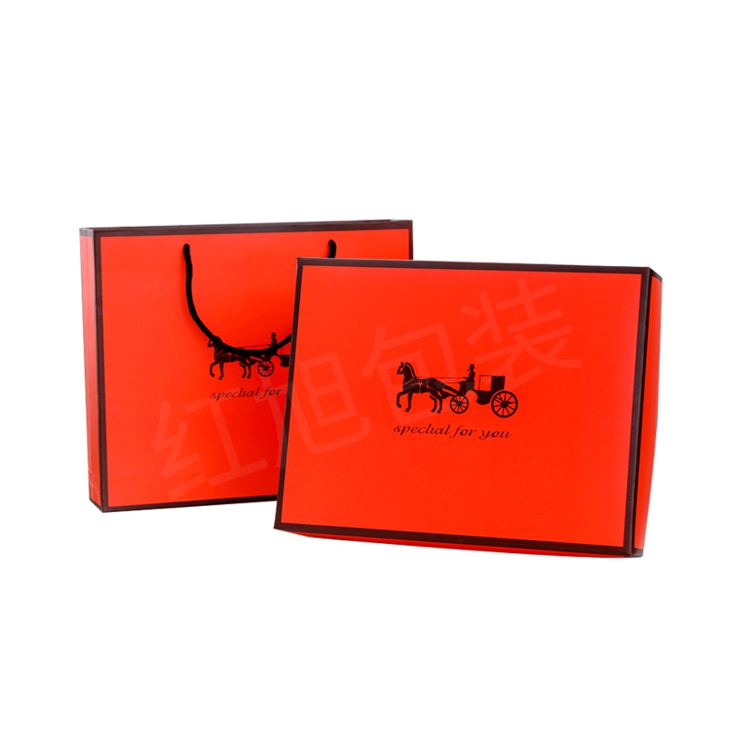 Toallas de baño de tres piezas caja de embalaje vacía caja de regalo de boda caja de regalo portátil de ventana abierta