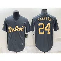 Новая бейсбольная форма All-Star 2022 Tigers 24 # Бейсбольная майка CABRERA Elite Edition Fan Edition с вышивкой
