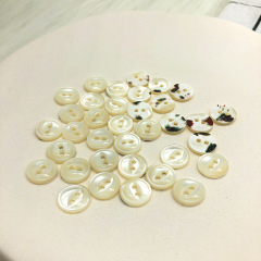 廠家直銷魚眼扣黑蝶貝紐扣塔羅貝紐扣襯衫針織衫魚眼紐扣貝殼鈕扣