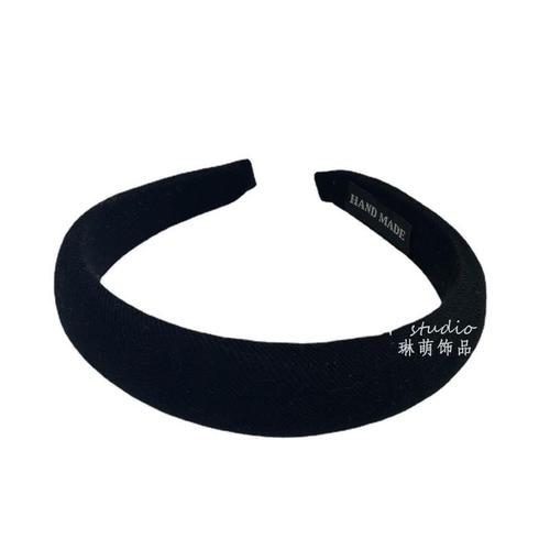 Korean Style Face Washing Headband for Women, Wholesale High Crown Wide Edge Sponge Headband, Solid Color Hair Press Headwear, Versatile DIY Hair Accessory