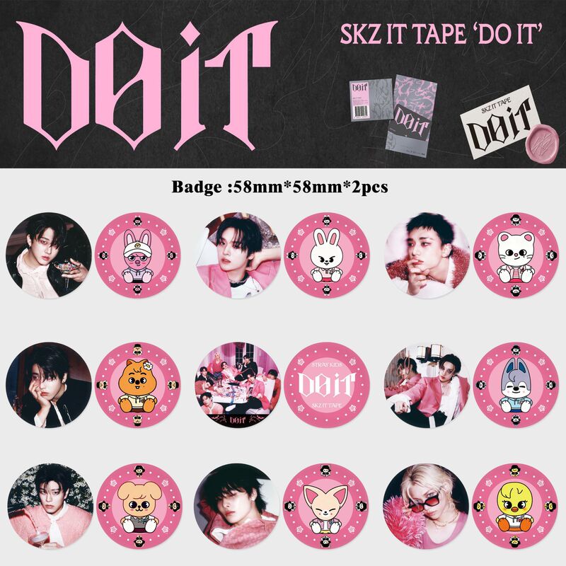 Stray Kids Badge Mini Album Do It Merchandise Accessories Pendant Christmas Metal Badge Bag Charm Stray Kids Badge Mini Album Do It Merchandise Accessories Pendant Christmas Metal Badge Bag Charm