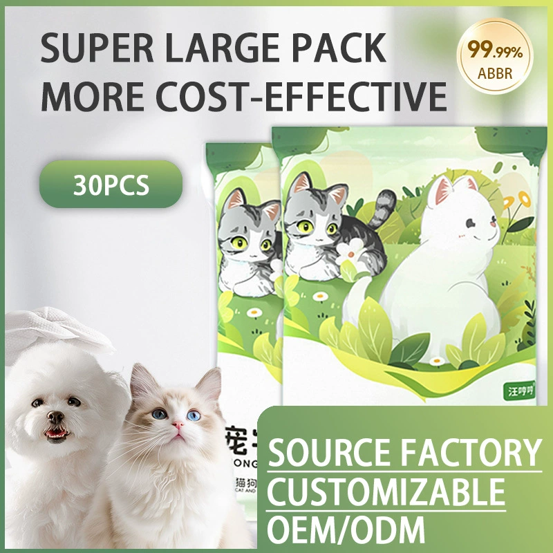 Pet No-wash Glove Wipes Factory Direct Customizable Factory