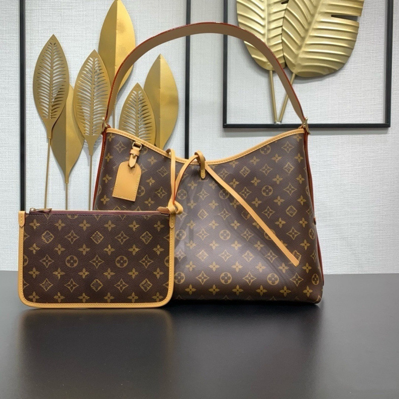 (广州跨境半钢五金)  新款经典老花carryall购物袋f lv单肩斜挎包