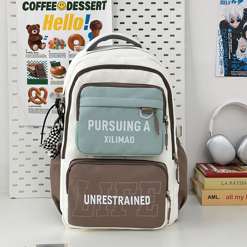 Mochila escolar de alto valor, gran capacidad, ligera y versátil para estudiantes de escuela primaria, quinto y sexto grado, mochila para estudiantes de secundaria y preparatoria