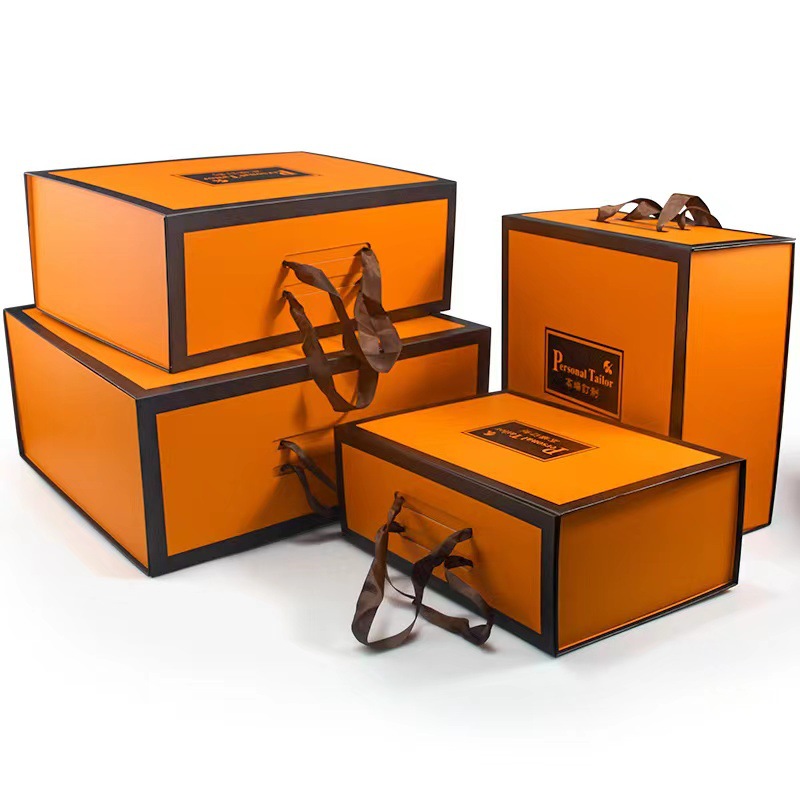 高档包包折叠盒女士包包精装礼盒皮包包装盒伴手礼盒跨境折叠礼盒