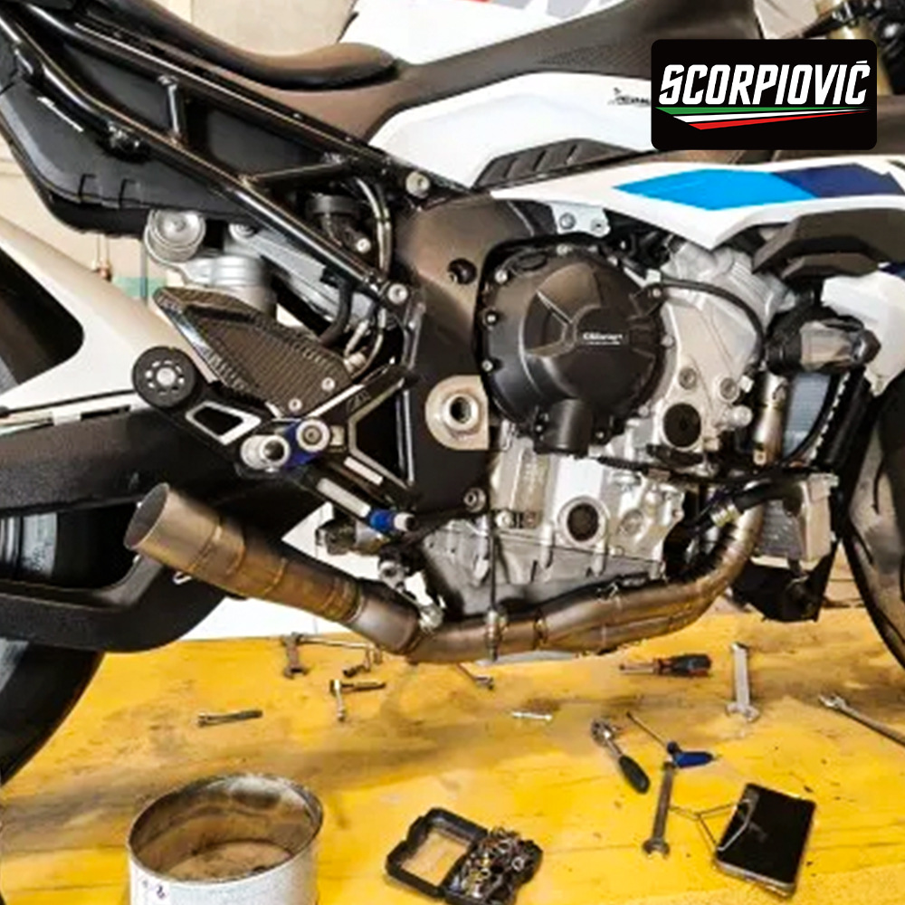 S1000RR special front exhaust pipe stainless steel titanium alloy motorcycle locomotive modification 2019-2023