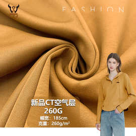 新品CT空气层260G CVC弹力针织面料  卫衣打底衫家居服抱枕套装布