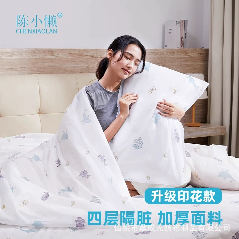 Постельный комплект для отеля CHENXIAOLAN — 3–4 предмета одноразовый пододеяльник и наволочки, стерилизованные варианты