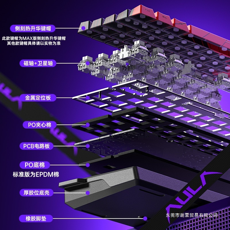 狼蛛WiN60/68HE磁轴机械键盘RT电竞游戏FPS无畏契约客制化有线RGB|undefined