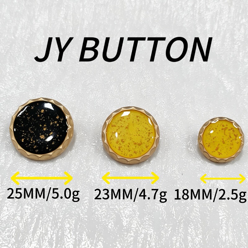 Jy Factory Direct Sales, Lace Texture with Transparent Adhesive Layer Inside, Embedded Gold Foil Metal High-Footed Buttons, Fashionable and Exquisite Jy Factory Direct Sales, Lace Texture with Transparent Adhesive Layer Inside, Embedded Gold Foil Metal High-Footed Buttons, Fashionable and Exquisite