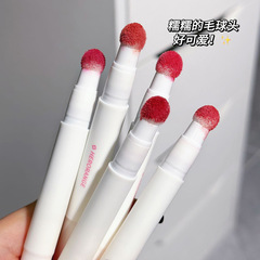 HERORANGE~萌彩空氣唇釉啞光氣墊唇霜唇粉霜女素顏顯白秋冬磚紅色