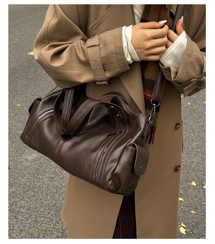 Vintage Damentasche Für Den Alltag Große Schultertasche Shopper_voghion.com