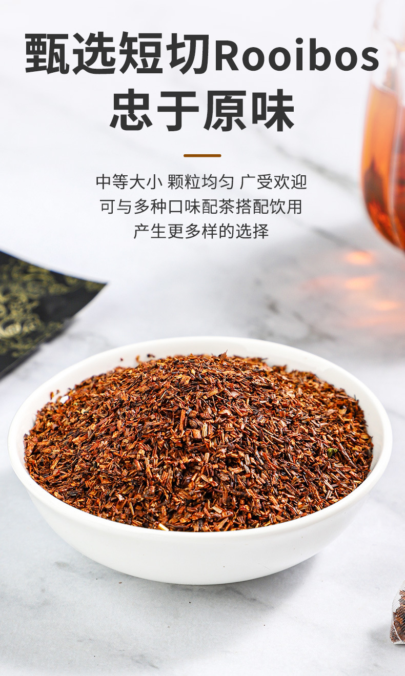 Rooibos Tea South African Aspalathus linearis Triangle Tea Bags 45g 15 Count Caffeine Free Herbal Tea specifications