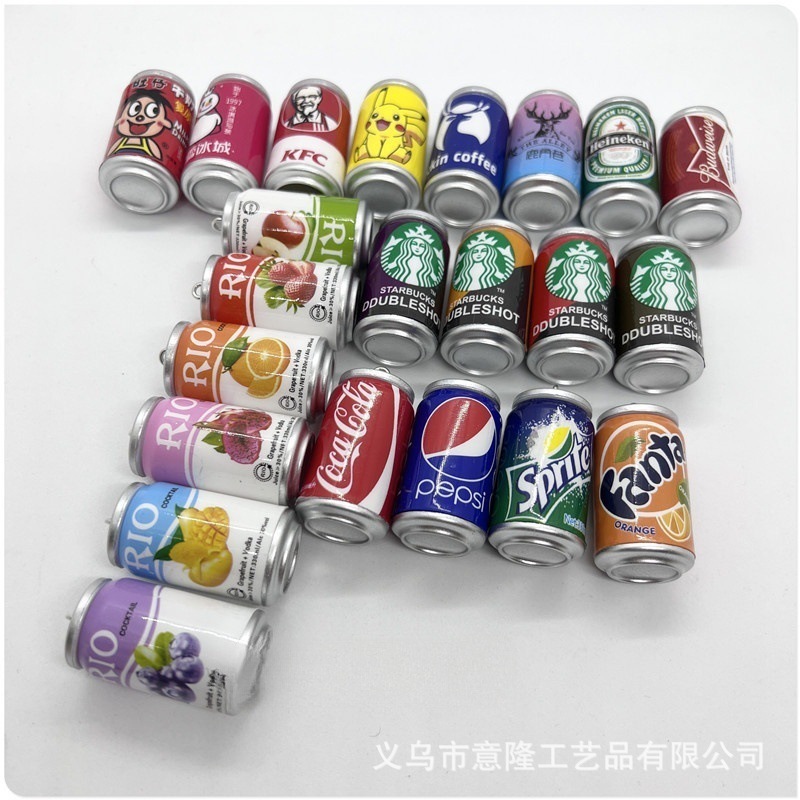 アニメシミュレーション3d立体コーラ雪碧飲料瓶ビール瓶キーホルダーストラップ|undefined