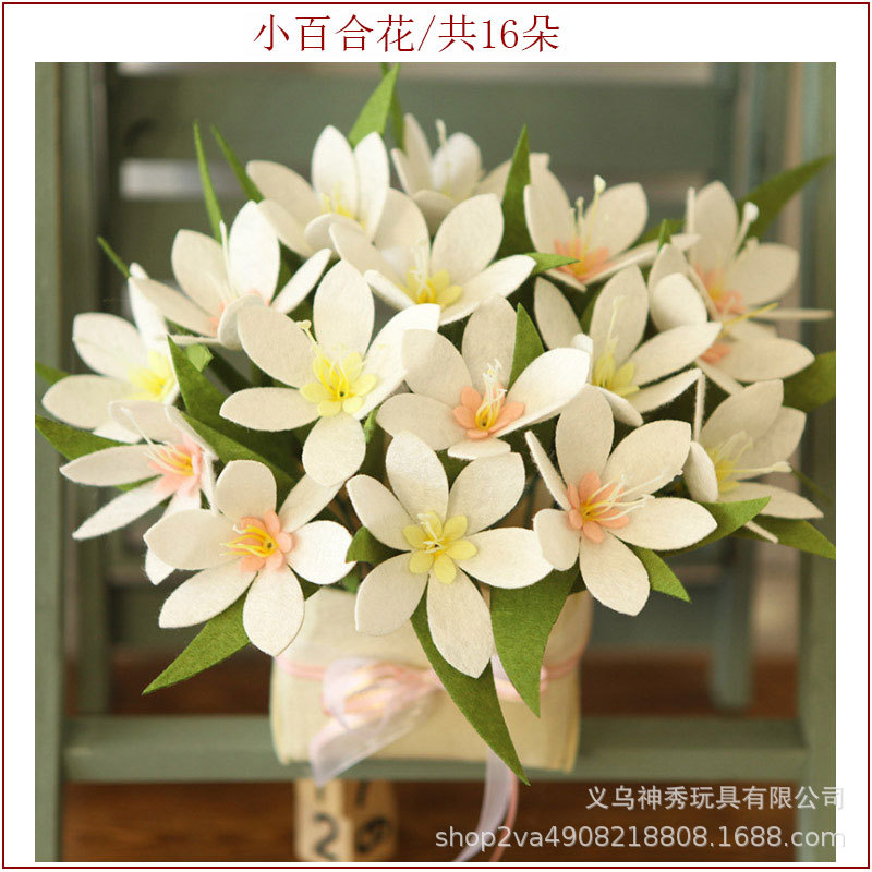 1 ramo adulto regalo Clavel ramo Corte libre no tejido hecho a mano DIY material creativo paquete