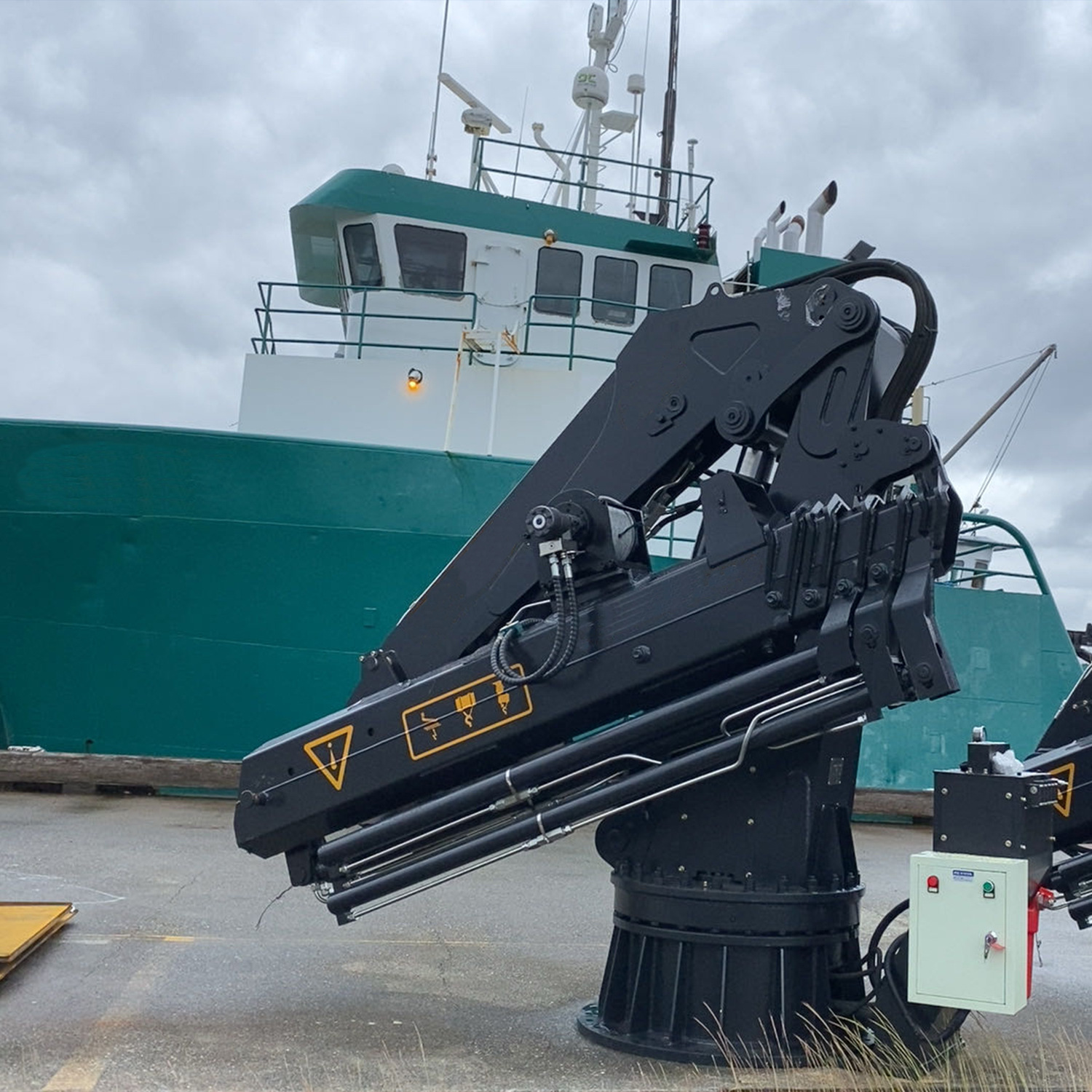 厂家生产折叠臂吊机液压船用起重机吊臂伸缩随车折臂起重机直营