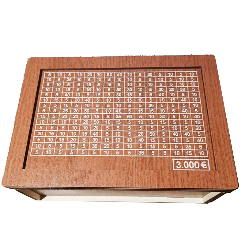 Caja de dinero transfronteriza con contador de la calidad de la casa Contador objetivo alcancía niños caja de regalo artesanías