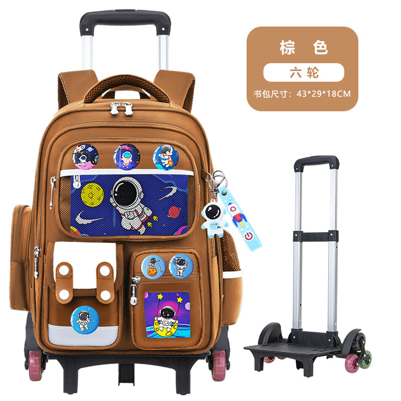 2026 nueva mochila escolar de tirón para estudiantes de primaria 23456 grados mochila de hombro