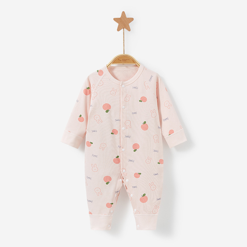 Mono para bebé para primavera, otoño e invierno, pelele de algodón puro para recién nacido, ropa de dormir unisex para bebé, traje cálido para gatear, ropa de bebé.