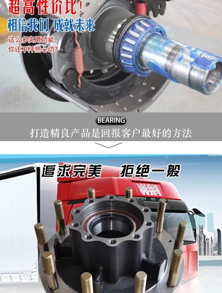 Heavy truck hub maintenance-free bearing unit rear BTH-0087 BTH-0068 front wheel 0074 original accessories