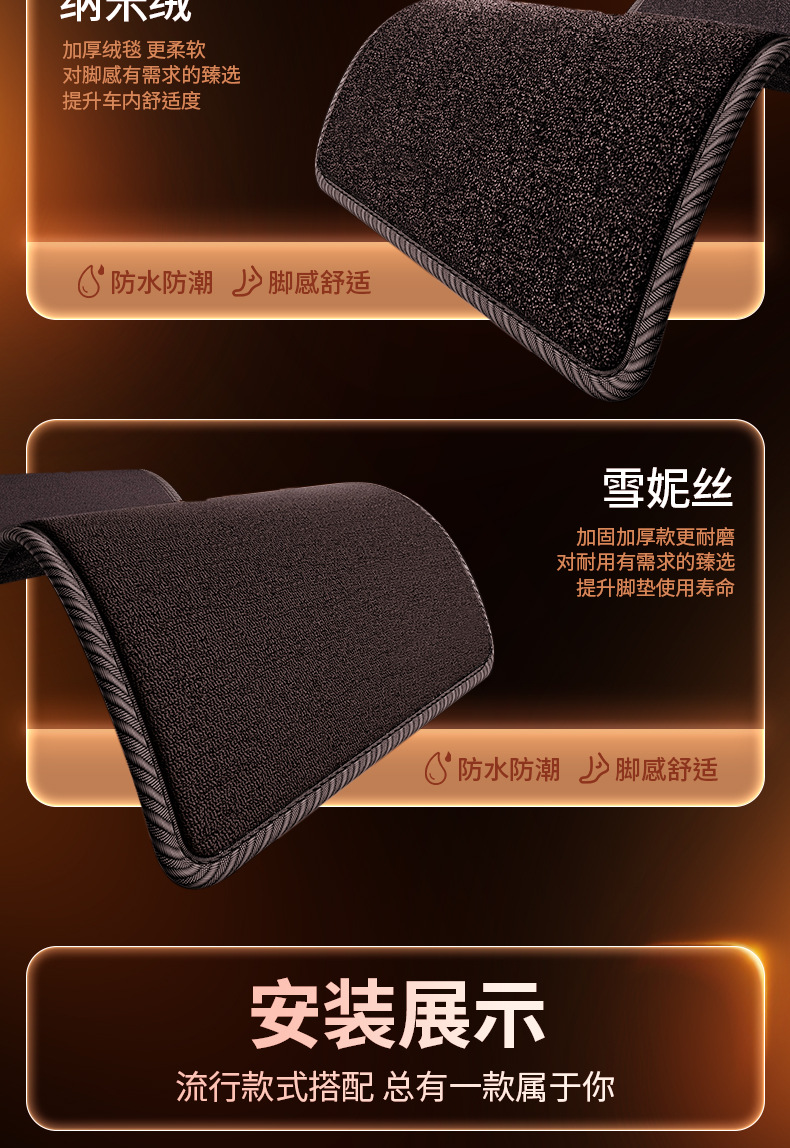 JAC Junling V5 TPE floor mats, full coverage, specialized for truck cabs, TPE floor mats for the front row, complete modification kit