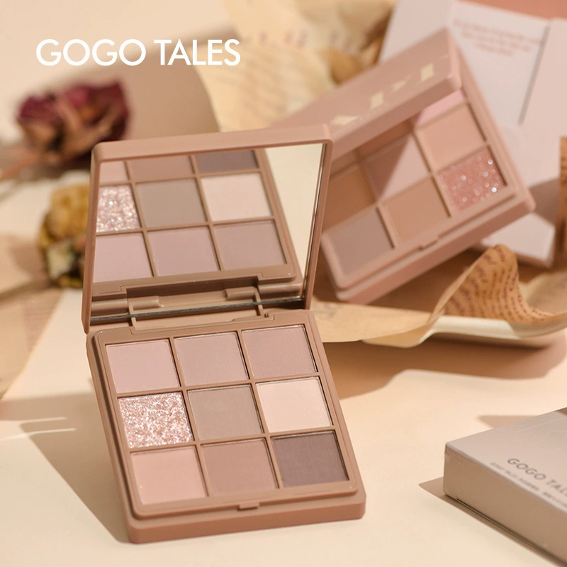 Gogotales Gogo Dance Collection Nine - палитра тени для век 9 цветов, земляной тон, жемчужные матовые, молочная чайная палитра