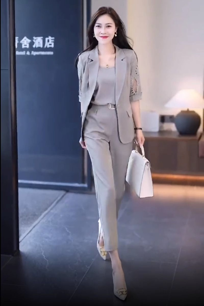 Title 12, İş Takım Elbisesi Kısa Kollu Şalvar Pantolon İn...