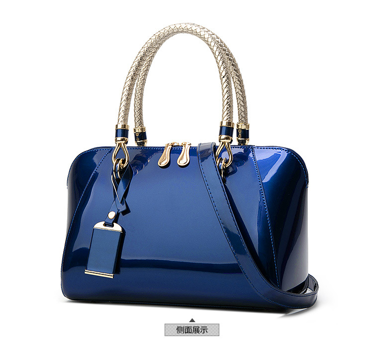 fashion shiny patent leather oneshoulder handbagspicture11