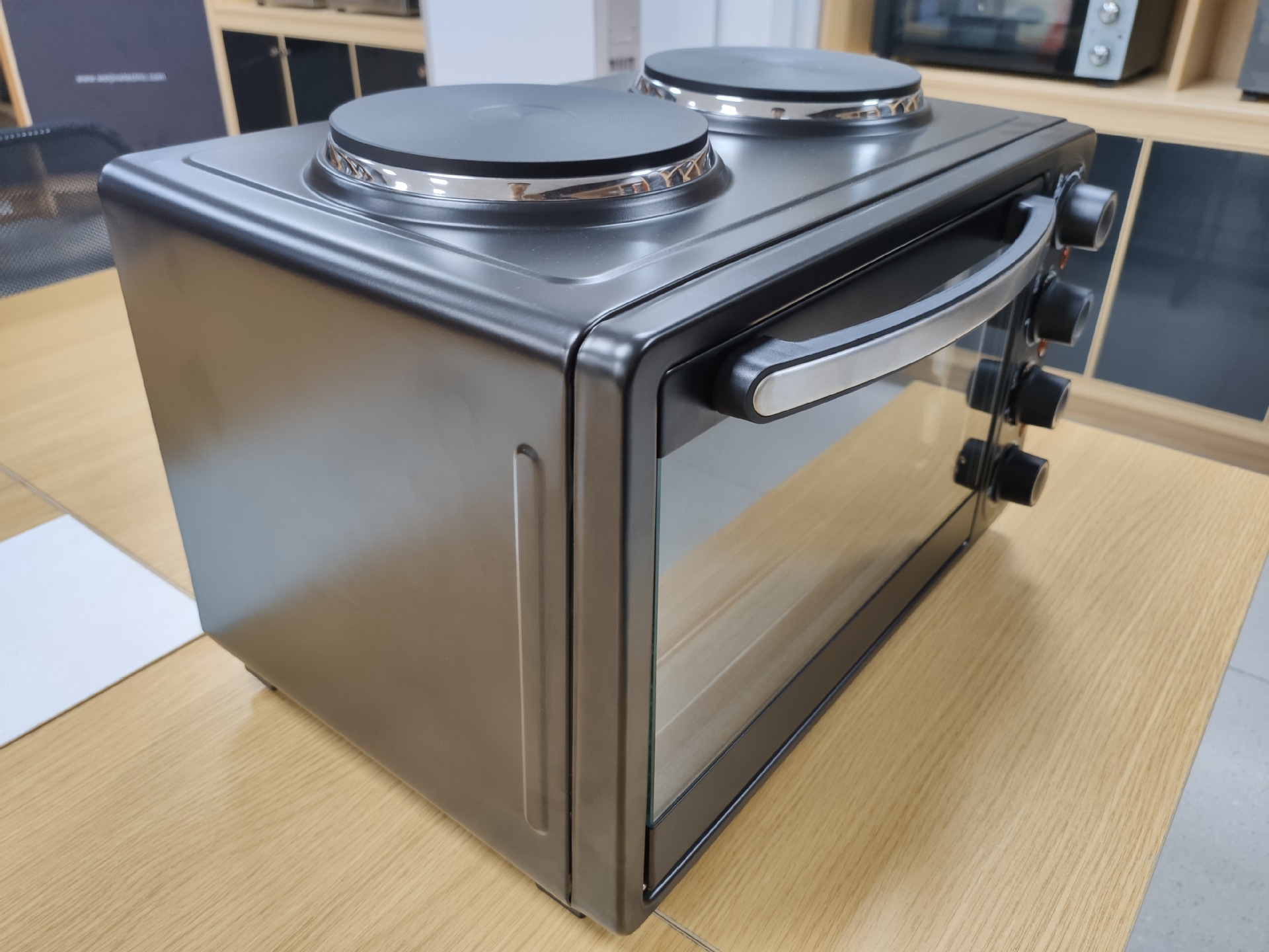 23L comercio exterior horno de doble cabeza horno eléctrico pantalla mecánica multifuncional fábrica doméstica auto-operada KH23