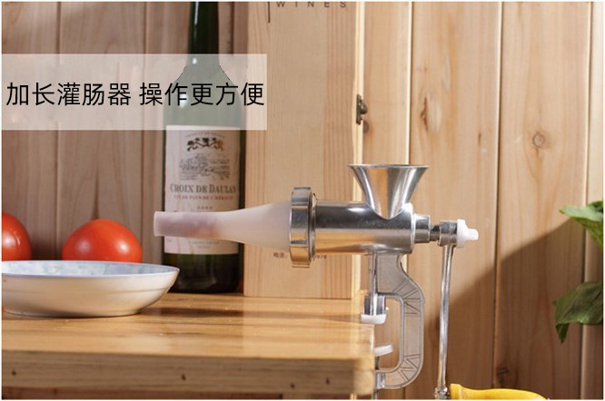 TB - 5 molino de carne manual de aleación de aluminio multipropósito molino de carne doméstico enema molino prensador de harina