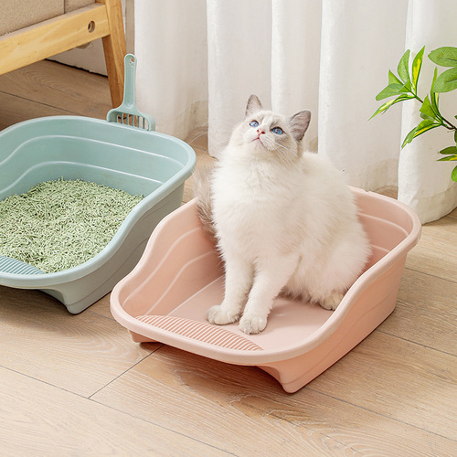 Cat toilet litter box open factory large semi-enclosed extra large cat litter extra large pet supplies wholesale