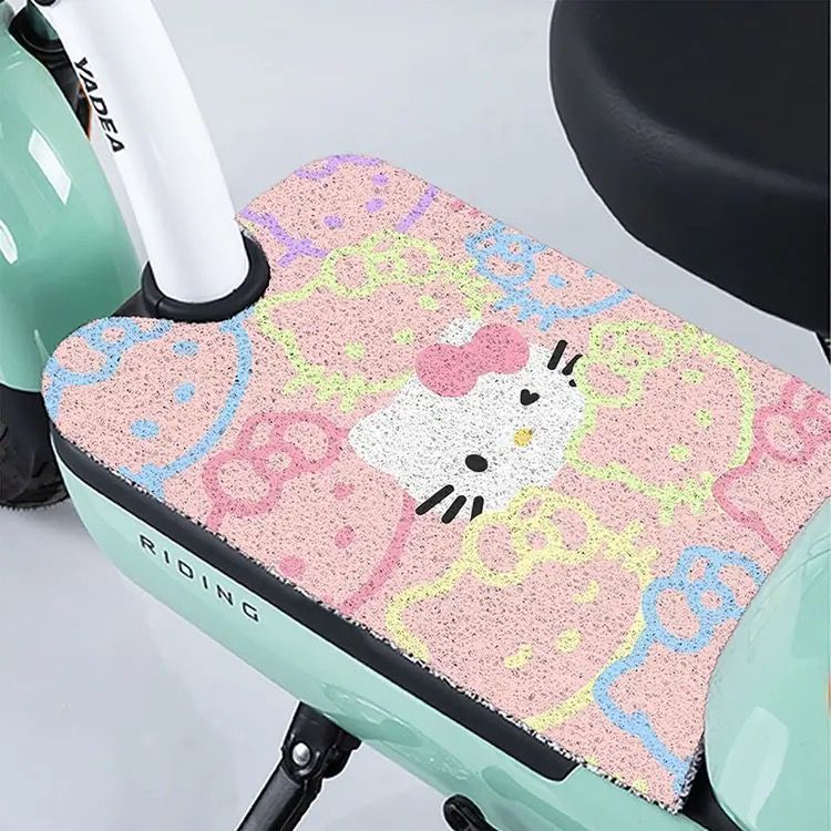 Cartoon Electric Vehicle Floor Mats, Wire Loop Floor Mats, Anti-Slip and Mud-Resistant, Self-Cutting Decorative Floor Mats, Easy to Maintain, Wholesale Direct Sales