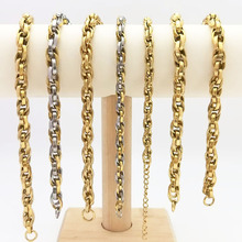 欧美新款手工不锈钢链条手链高档轻奢气质女式百搭金属手饰