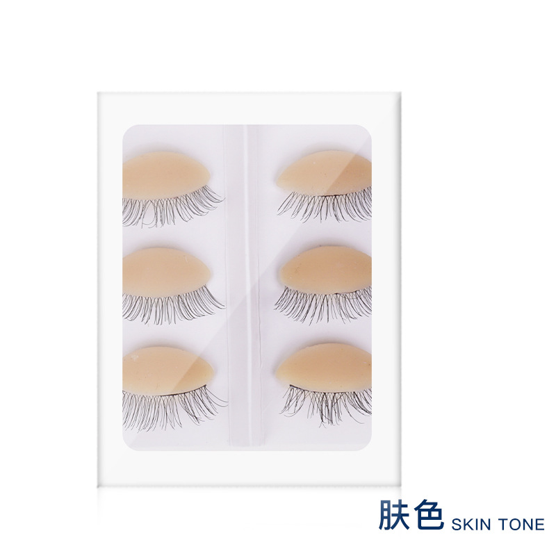 Molde de cabeza extraíble con pestañas Injerto de pestañas puede reemplazar el párpado modelo de práctica de pestañas párpado transfronterizo exclusivo