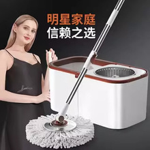 2025新款一拖家用地拖净 旋转拖把拖地神器双驱自动脱水拖布桶甩