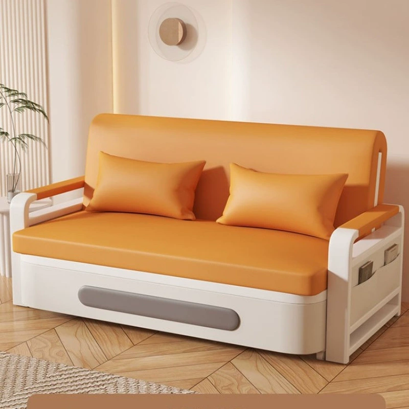Диван-кровать, складная двойная кровать, новая односпальная кровать, маленькая квартира, гостиная, многофункциональная кровать, технология ткани, выдвижная кровать, кровать