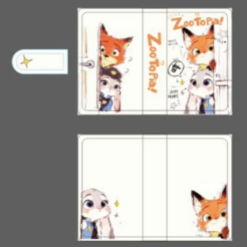 A6 loose-leaf book shell-Zootopia