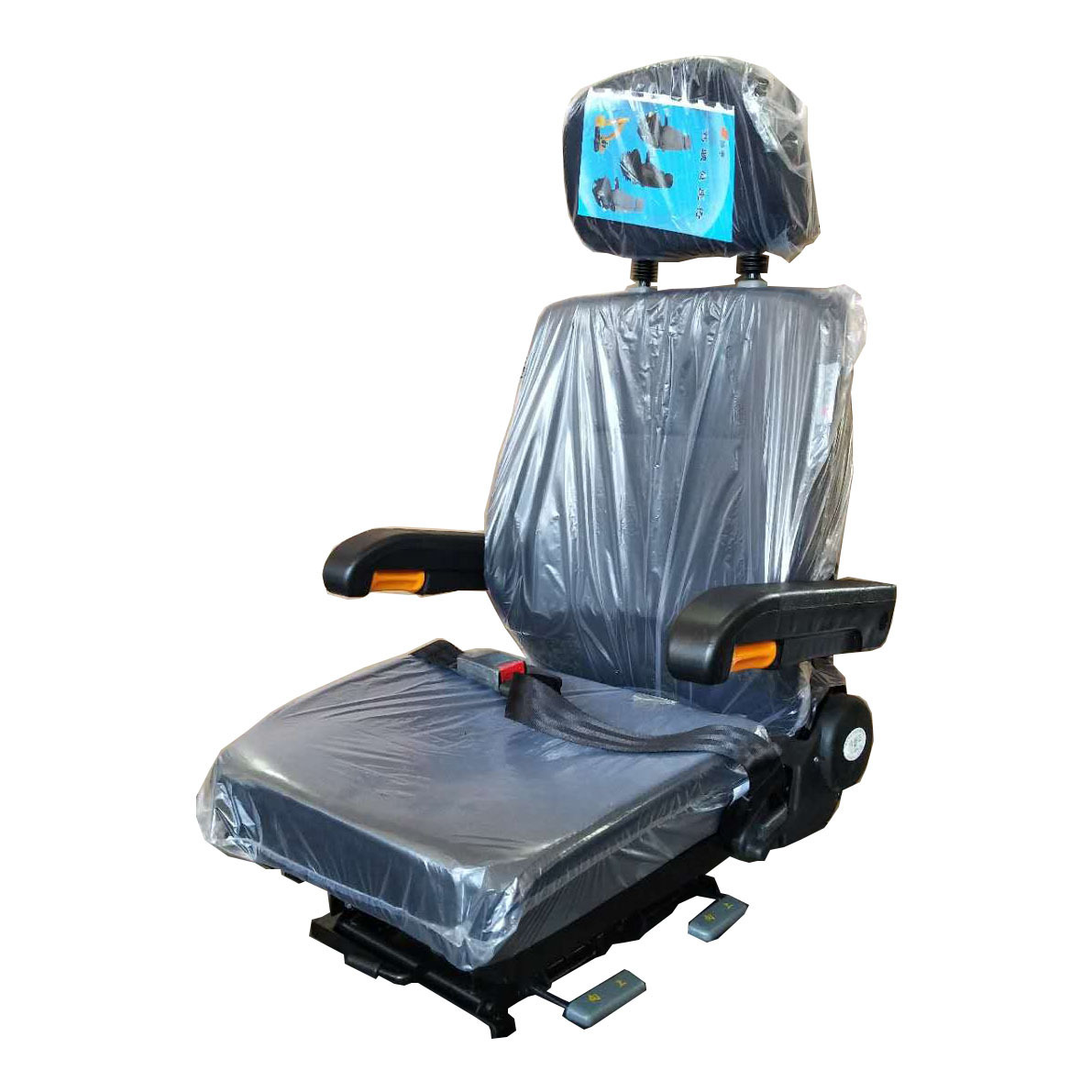 Grúa de conducción asiento de la cabina ajustable arriba y abajo locomotora reemplazo asiento instrumento consola silla
