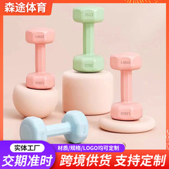 家庭用ラバーコーティング小型ダンベル 女性 子供 学生 フィットネス器具 腕力トレーニング ダンベルセット 八角形小型ダンベル
