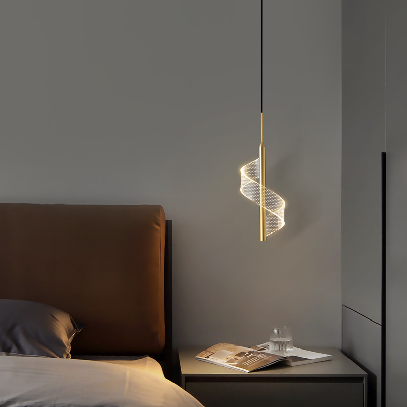 Pasillo del hotel minimalista porche pequeño chandelier moderno simple pasillo luces de atmósfera luces de dormitorio de alto nivel