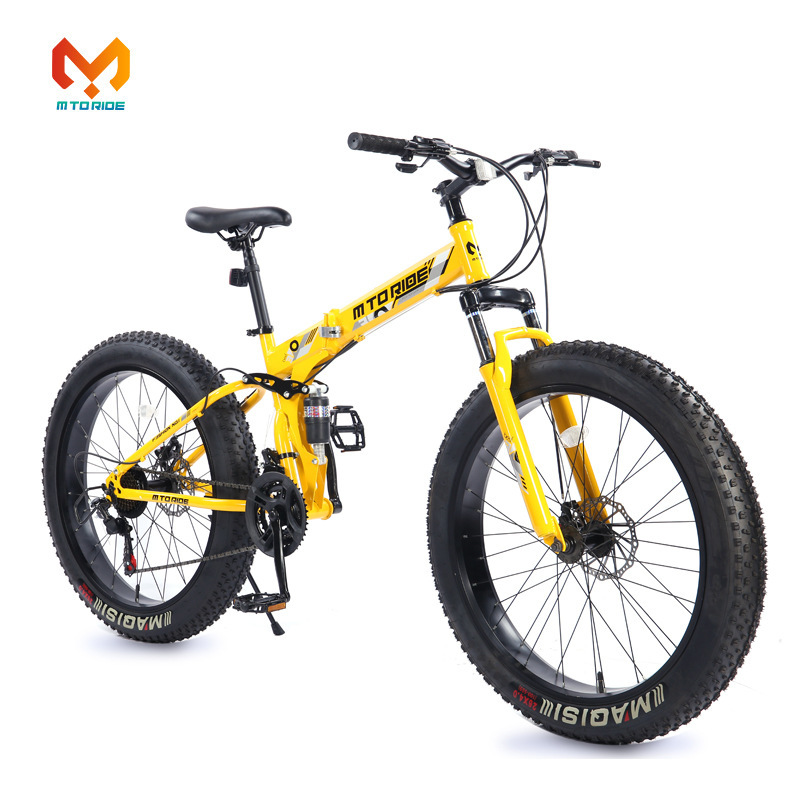 Mountain Bike 26 Inch 21 Speed Fat Tire Bicycle Wholesale and Retail Student Bicycle Double Disc Brake Shock Absorber Bicycle
