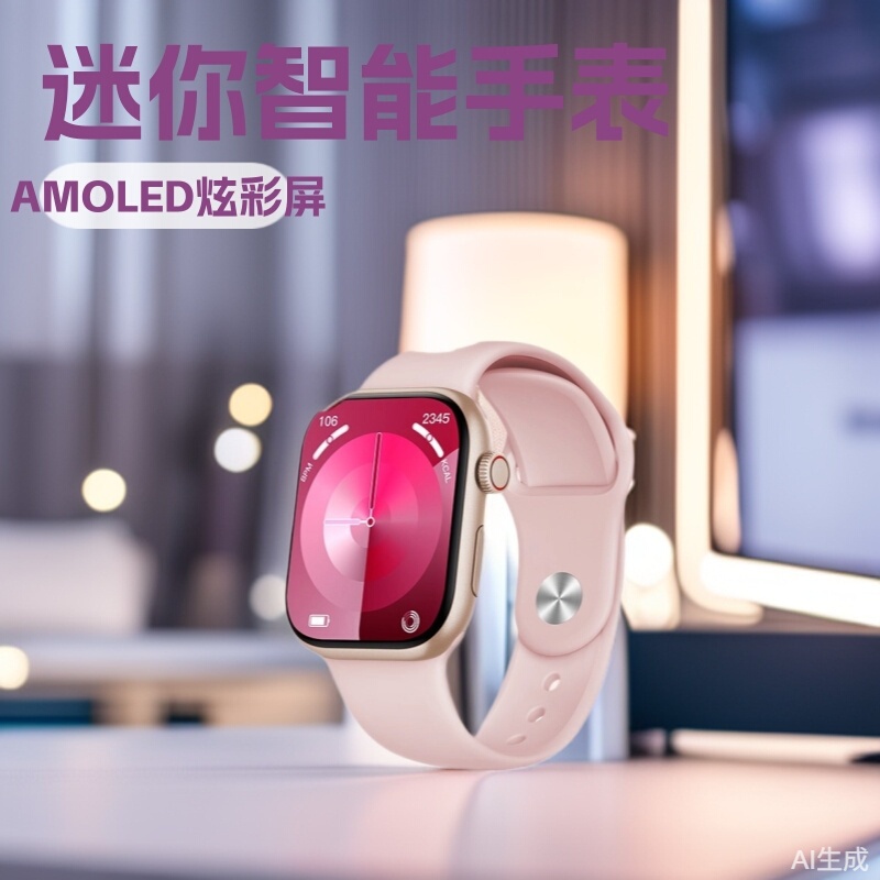 Watch 10 Mini Colorful Screen Amoled Mini Smart Watch Blood Pressure Blood Oxygen Heart Rate Sleep Alarm Clock Watch 10 Mini Colorful Screen Amoled Mini Smart Watch Blood Pressure Blood Oxygen Heart Rate Sleep Alarm Clock