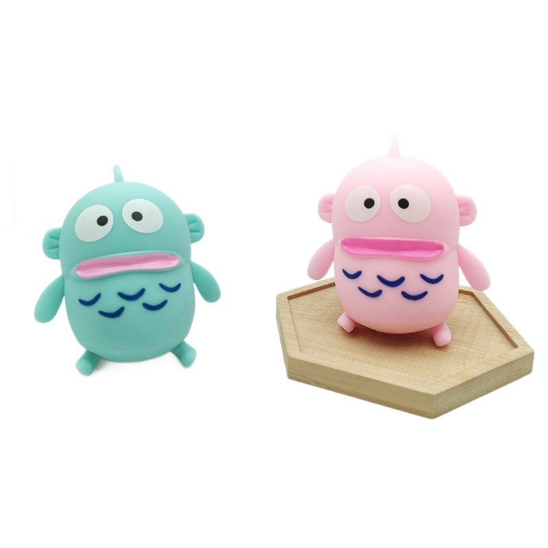 Unzip the Ugly Fish Monster, Creative and Cute Ugly Fish Monster Tpr Soft Plastic Flour Toy Cross-Border Wholesale